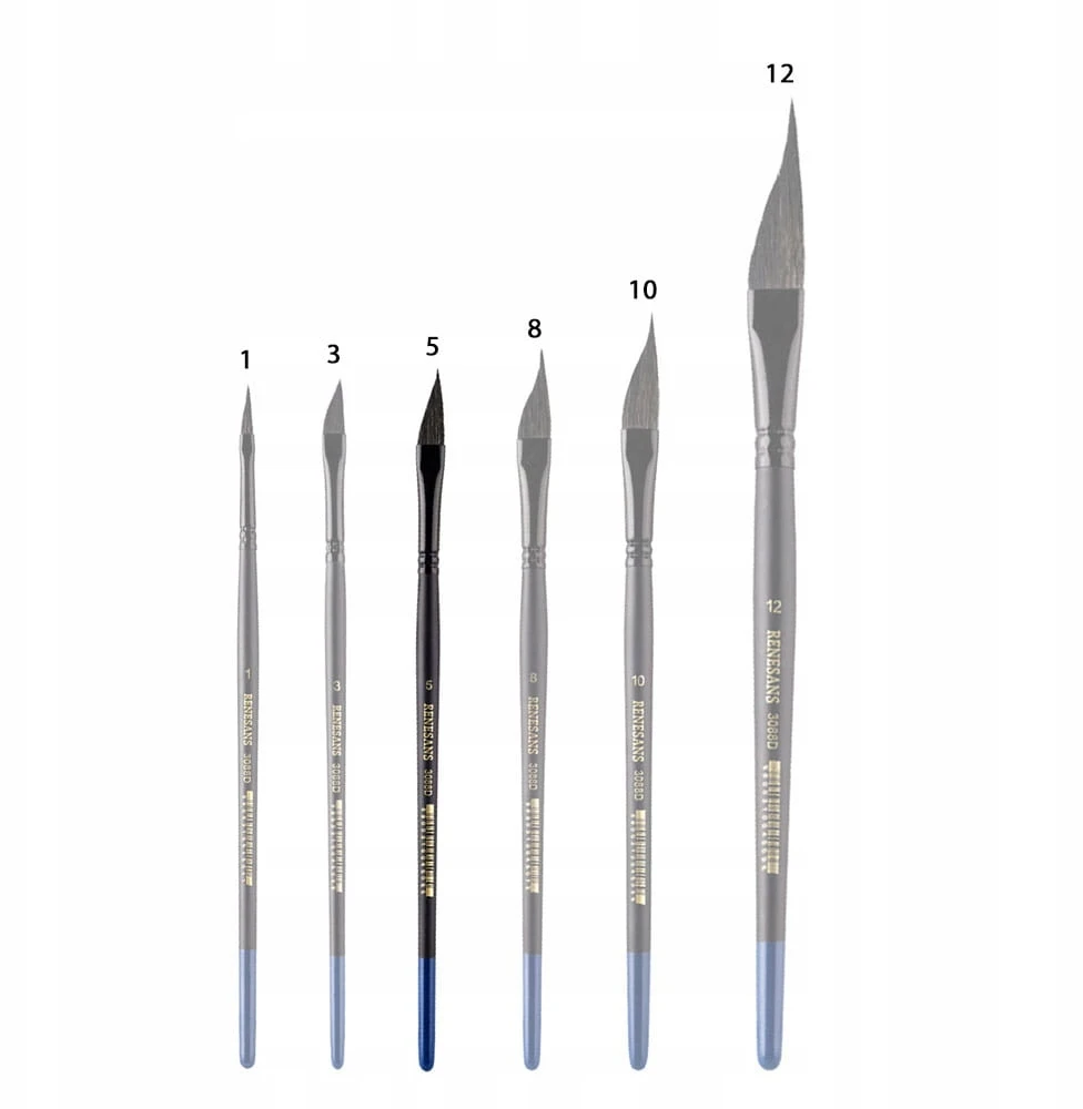 Renesans 3088d Dagger teptukas Nr. 5: Voverės ir sintetinis pluoštas