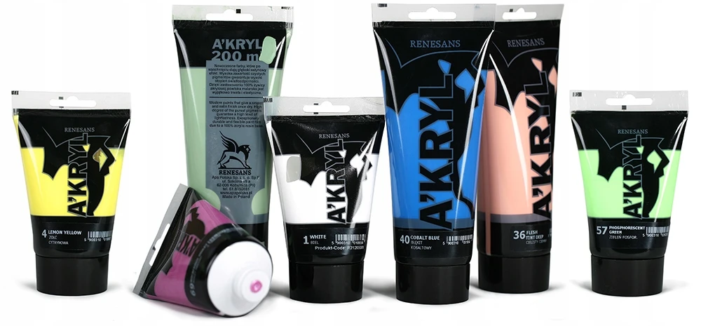 Renesans A'kryl Akriliniai Dažai 24 Siena Palona 200ml