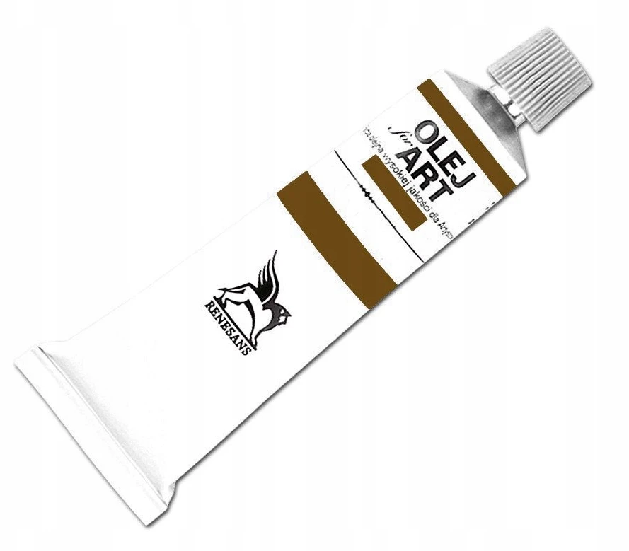Renesans aliejiniai dažai 60ml, rudas, 84