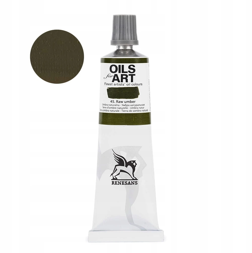 Renesans aliejiniai dažai 60ml, umbra žemė