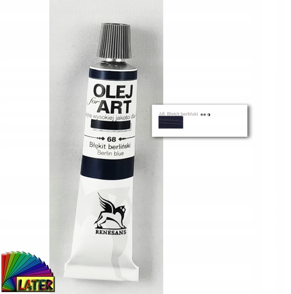 Renesans Aliejiniai dažai "olej for Art" 20ml, Berlyno mėlyna