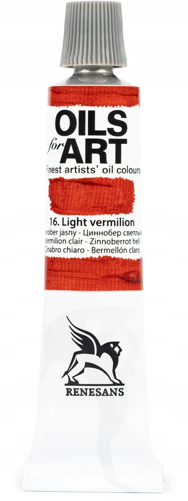 Renesans Aliejiniai dažai Olej for Art 20ml, 16 Šviesus cinobras