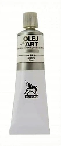 Renesans Aliejiniai dažai Olej for Art 20ml - 89 Sidabro