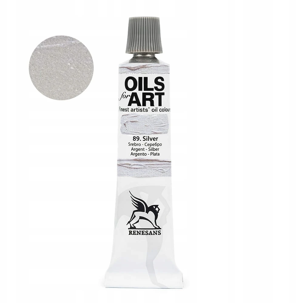 Renesans Aliejiniai dažai Olej for Art 20ml - 89 Sidabro