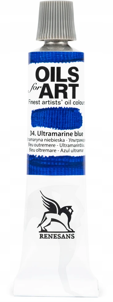 Renesans Aliejiniai dažai "olej for Art" 20ml, 34 Ultramaryna