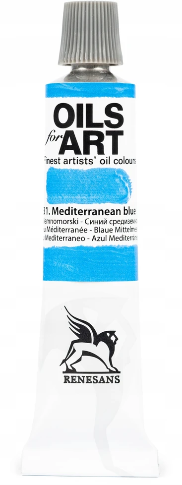 Renesans Aliejiniai dažai "olej for Art" 20ml, 31 Viduržemio jūra mėlyna