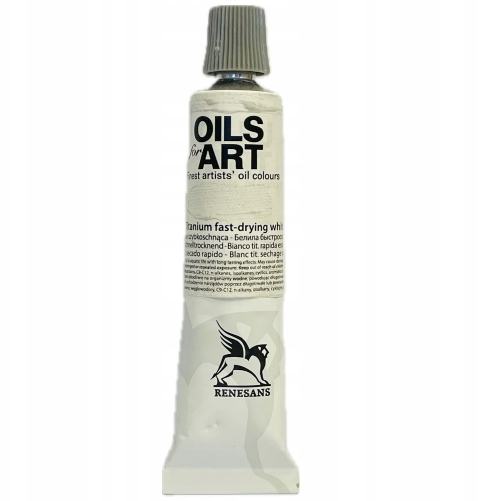 Renesans Aliejiniai dažai "olej for Art" 20ml, Titano balta