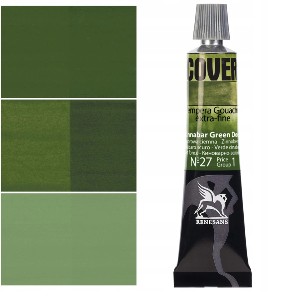 Renesans Cover tempera 20ml, tamsiai žalia