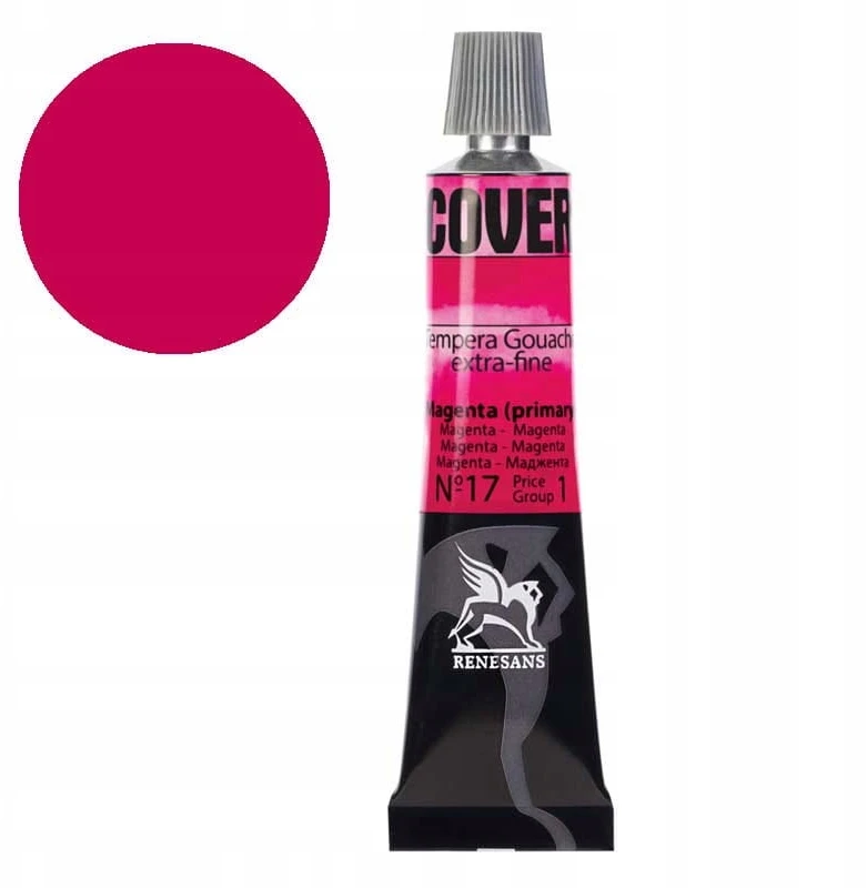 Renesans Cover tempera dažai, 20ml, 17 Magenta