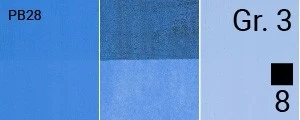Renesans Cover tempera dažai, 20ml, šviesiai kobalto mėlyna