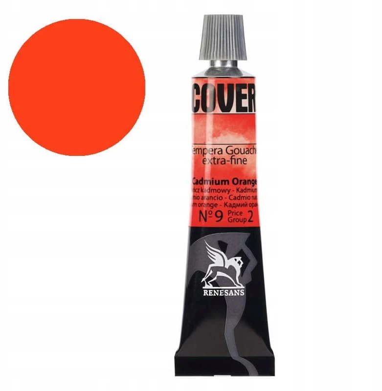 Renesans Cover tempera-gwasz 20ml, koralowo-pomaražinė