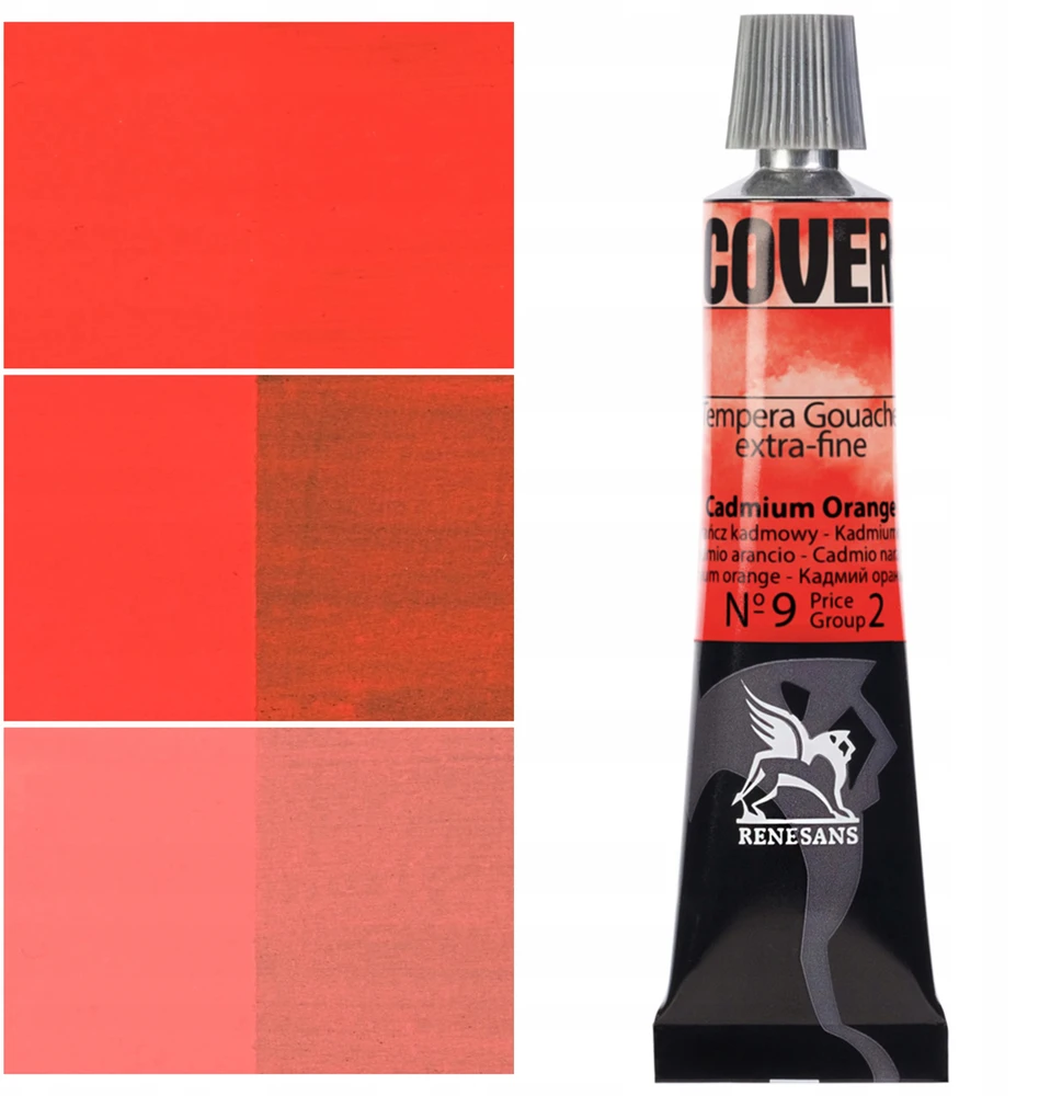 Renesans Cover tempera-gwasz 20ml, koralowo-pomaražinė