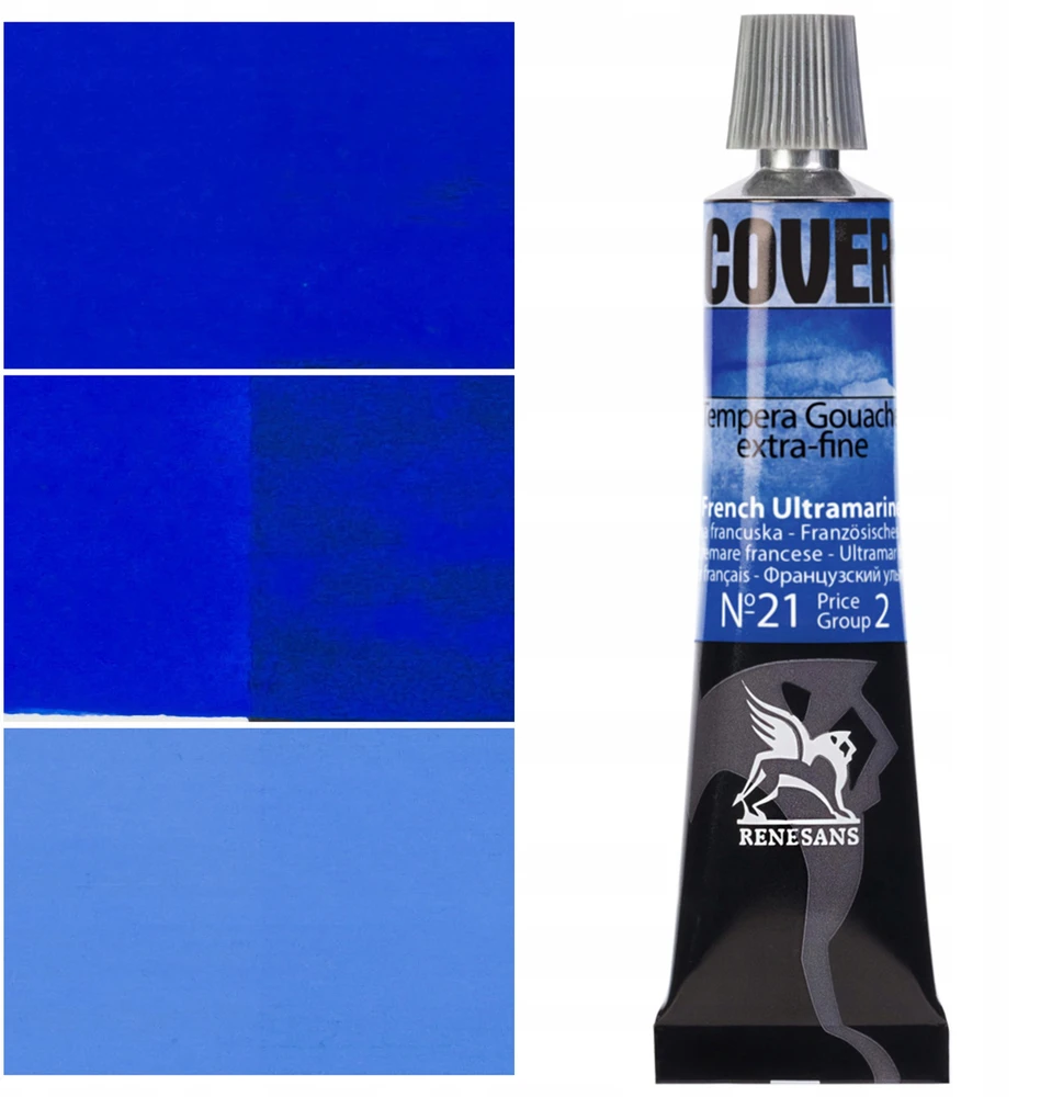 Renesans Cover Temperiniai Dažai Gvašas 12x20ml
