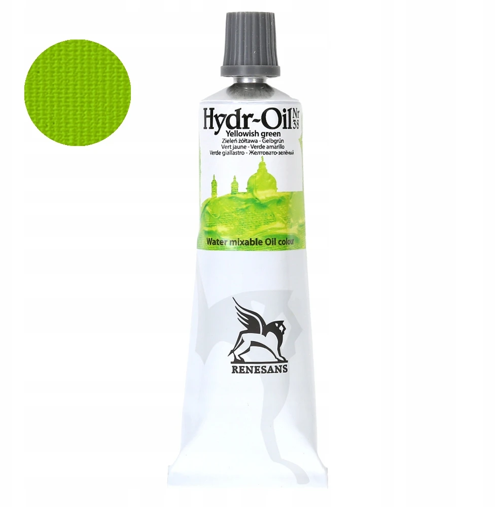Renesans Hydr-oil 60ml aliejiniai dažai - 38 Geltonai žalias