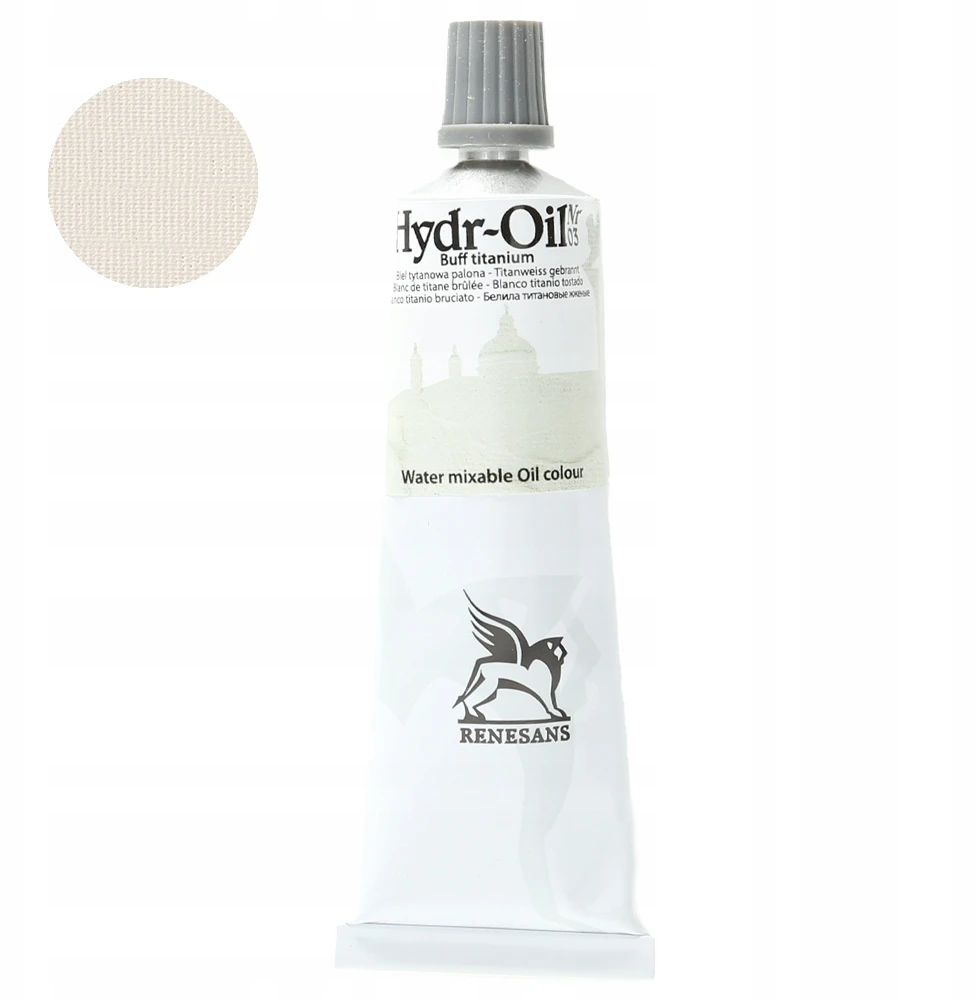 Renesans Hydr-oil aliejiniai dažai 60ml, balta titano spalva