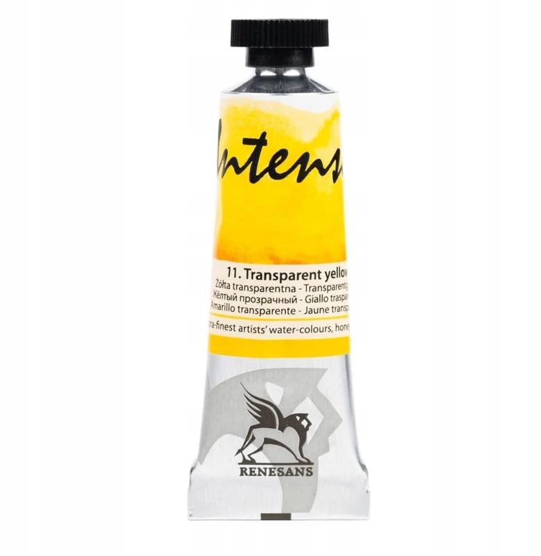 Renesans Intense akvareliniai dažai 15ml, 11 Skaidriai geltoni