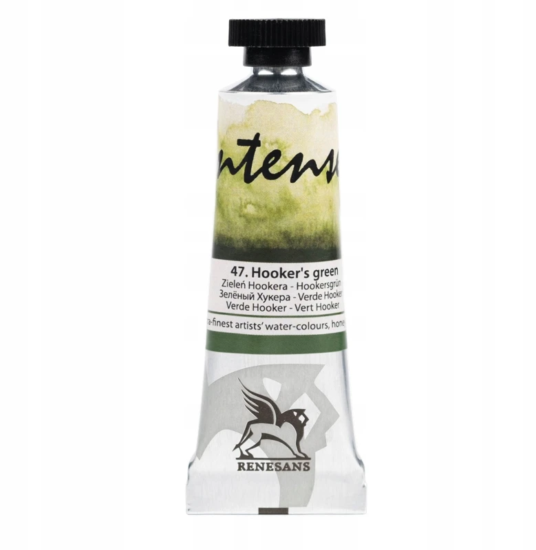 Renesans Intense akvareliniai dažai 15ml, Hookerio žali
