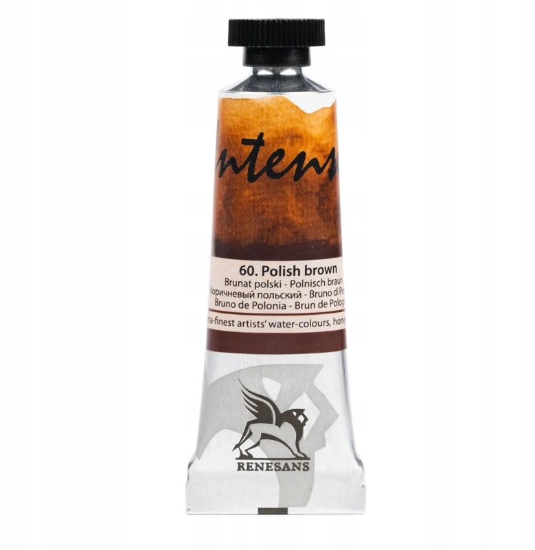 Renesans Intense akvareliniai dažai 15ml, 60 Lenkiškas rudas