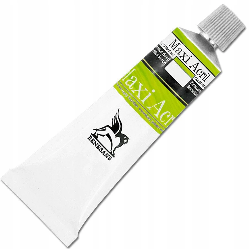 Renesans Maxi Akryl 60ml akriliniai dažai - 26 šviesiai kadmio žali