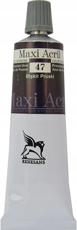 Renesans Maxi Akryl Akriliniai Dažai 60ml, 47 Prūsiškas Mėlynas