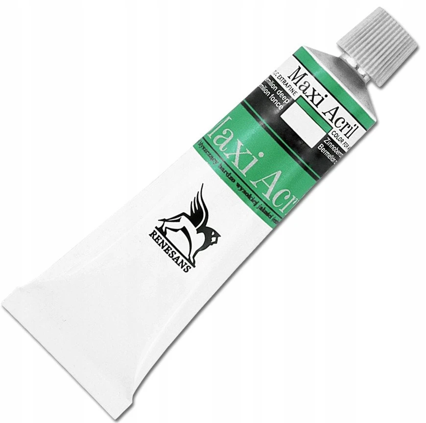 Renesans Maxi Akryl Akriliniai Dažai 60ml - Tamsiai Žali