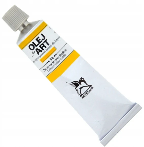 Renesans Olej for Art aliejiniai dažai 60ml - Vidutinė kadmio geltona