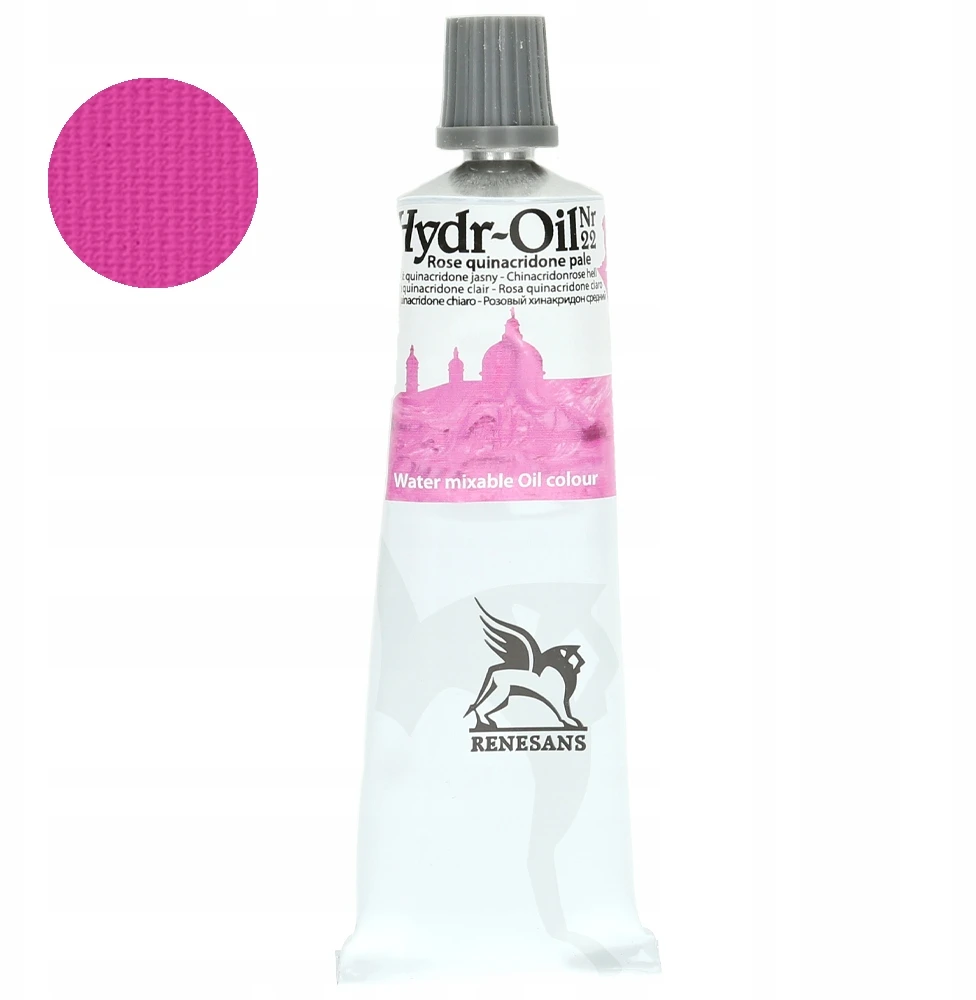 Renesans Vandeniu skiedžiami aliejiniai dažai Hydr-oil 60ml, 22 Ryškiai rožiniai