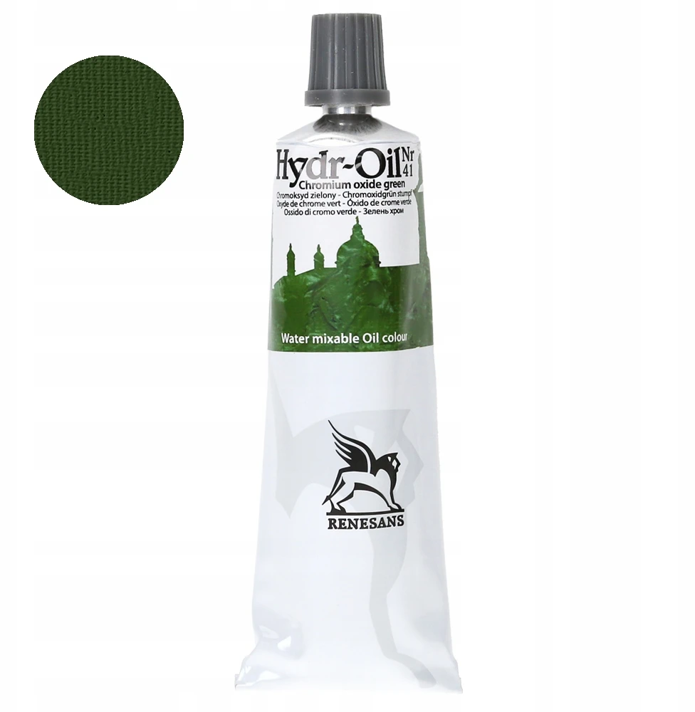 Renesans Vandenyje tirpstantys aliejiniai dažai Hydr-oil 60ml, chromo žali