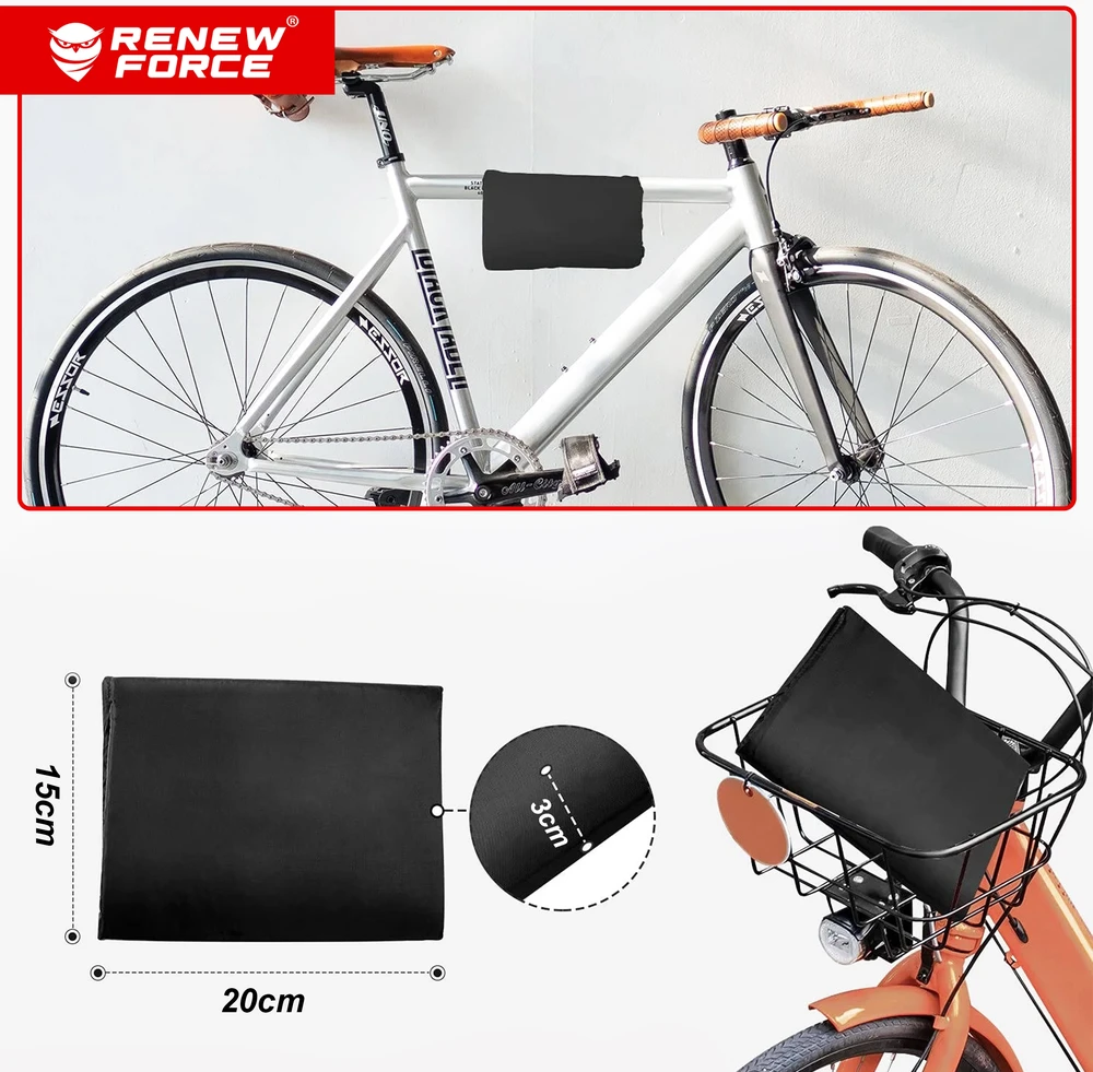 Renew Force DIDŽIAUSIA vandeniui atspari motociklo dangtelis su sagtimi 250x125x95cm XXXL