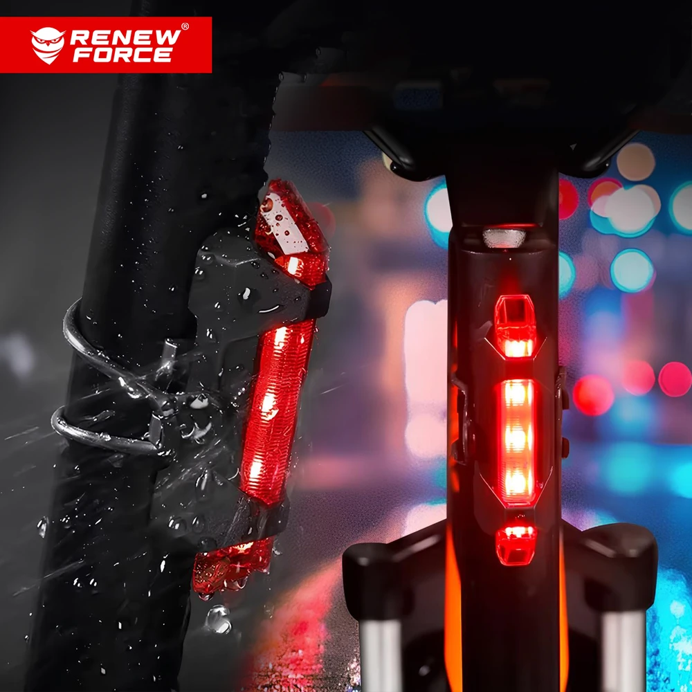 Renew Force Galingas BIKE Lamp LED priekinis žibintas 1300lm žibintuvėlis 5400mAh DVIRAČIO RINKINYS
