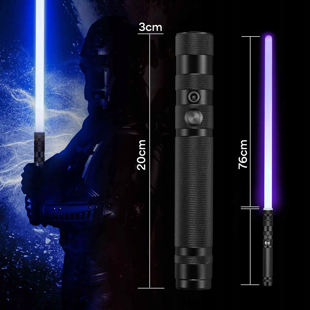 Renew Force LED LIGHTSABRE 16 SPALVŲ IR GARSAS TOBULAS STAR WARS GERBĖJAMS
