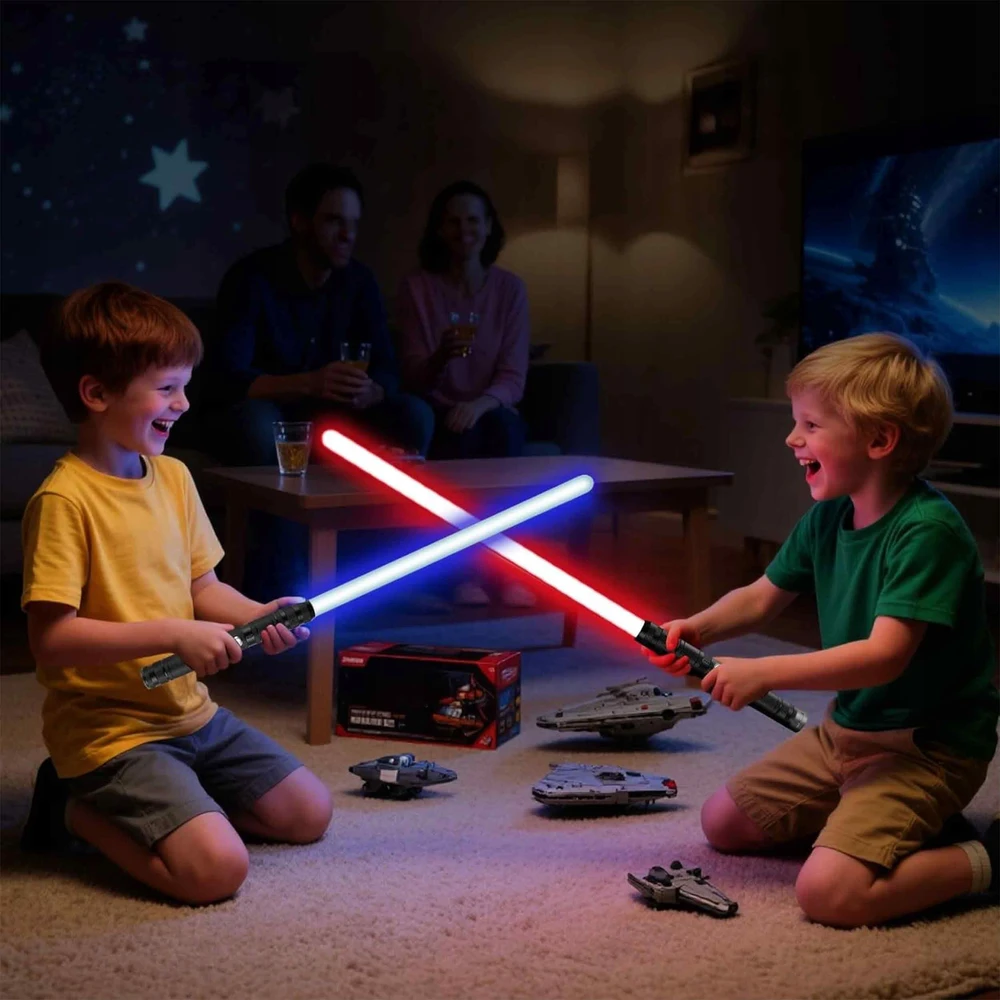Renew Force LED LIGHTSABRE 16 SPALVŲ IR GARSAS TOBULAS STAR WARS GERBĖJAMS