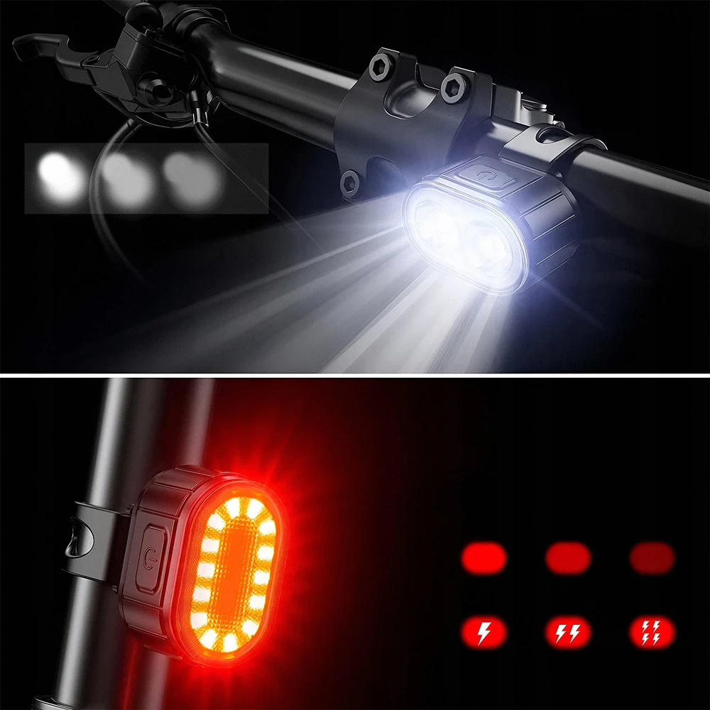 Renew Force PRIEKINIS IR GALINIS LED DVIRAČIO LEMPAS, GALINGAS, DVIRAČIO RINKINYS BATERIJA