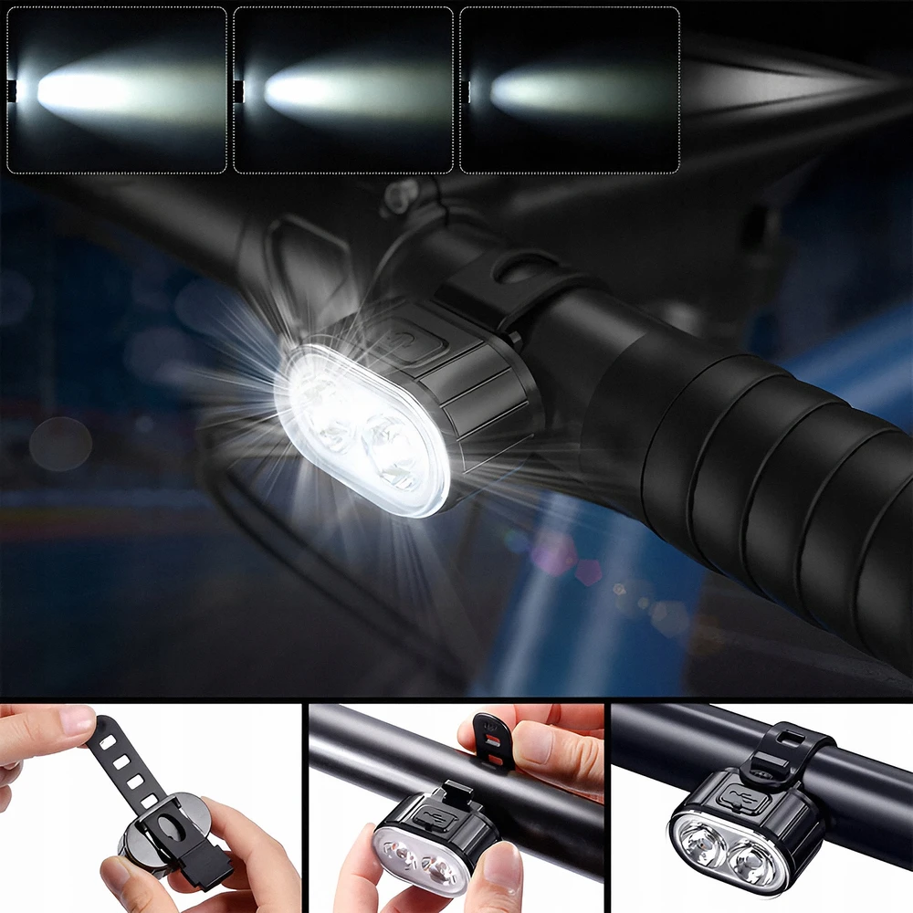 Renew Force PRIEKINIS IR GALINIS LED DVIRAČIO LEMPAS, GALINGAS, DVIRAČIO RINKINYS BATERIJA