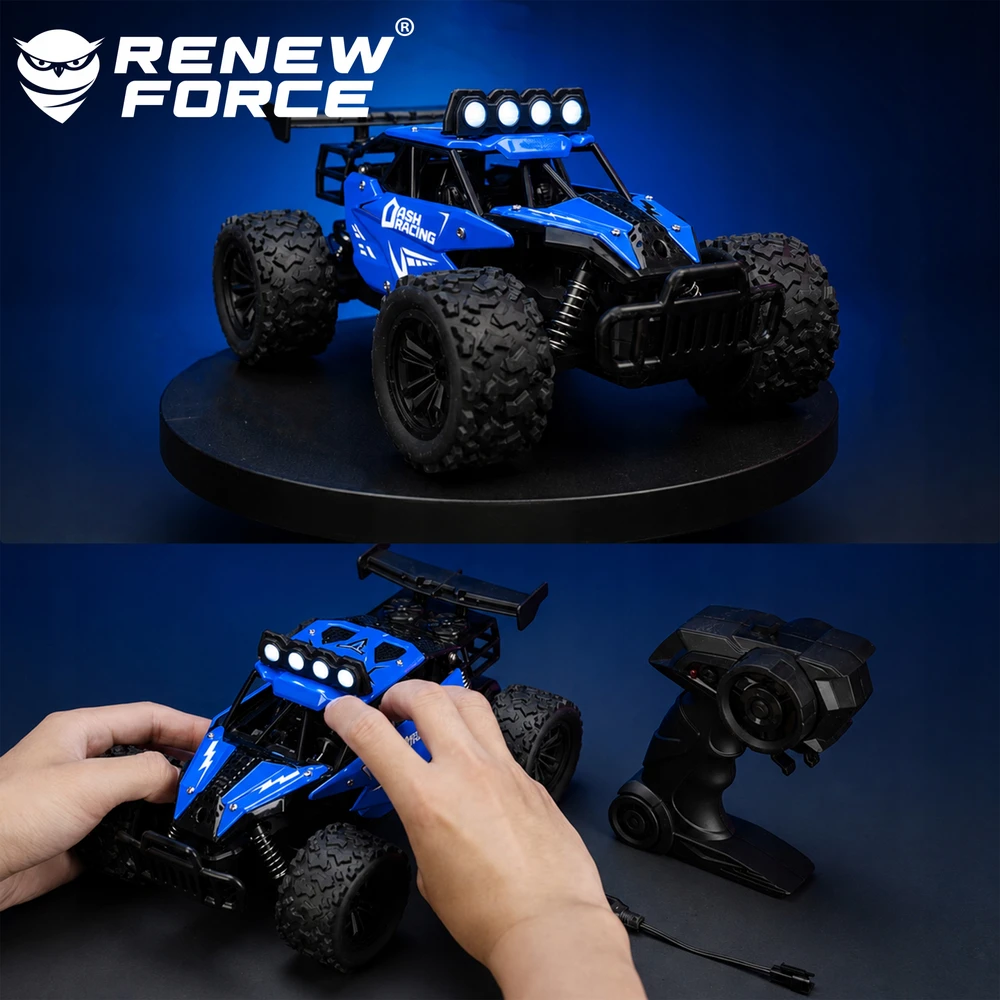 Renew Force RC AUTOMOBILIS DIDELIS RC AUTOMOBILIS VISURE METALAS 40m + 2 AKUMULIATORIAI