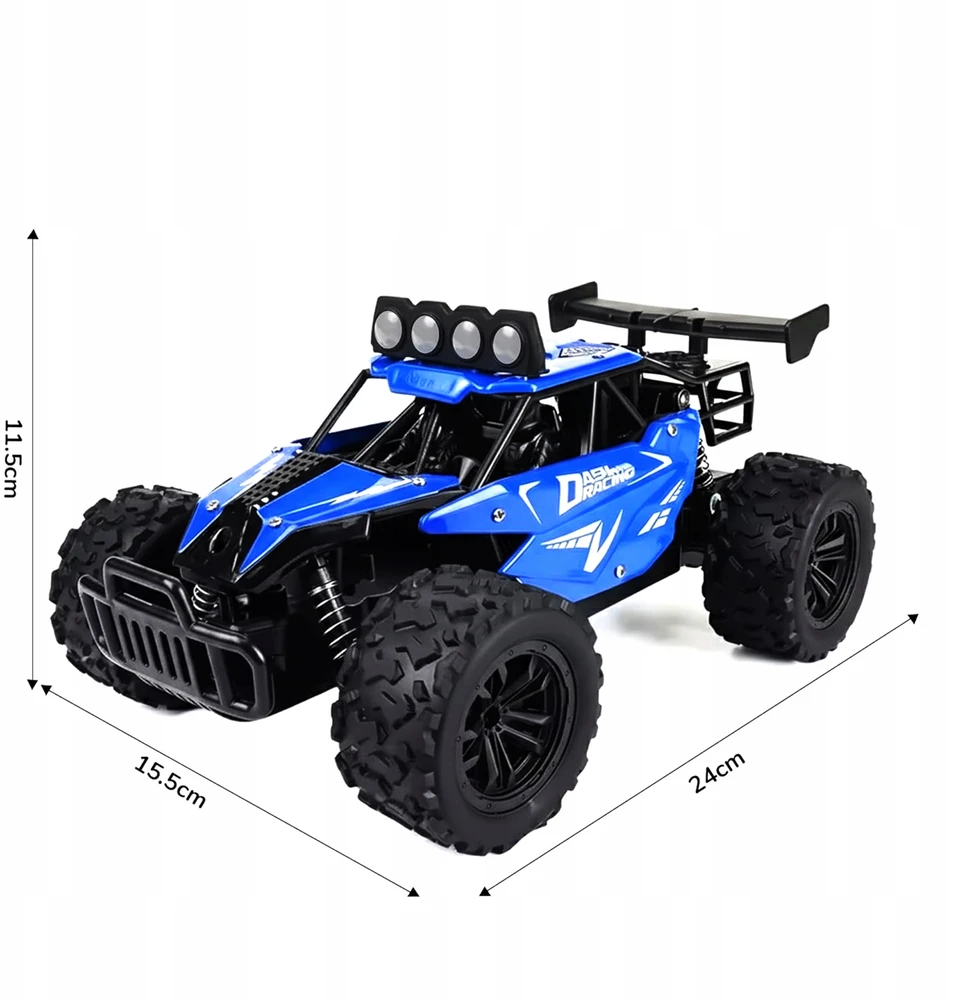 Renew Force RC AUTOMOBILIS DIDELIS RC AUTOMOBILIS VISURE METALAS 40m + 2 AKUMULIATORIAI