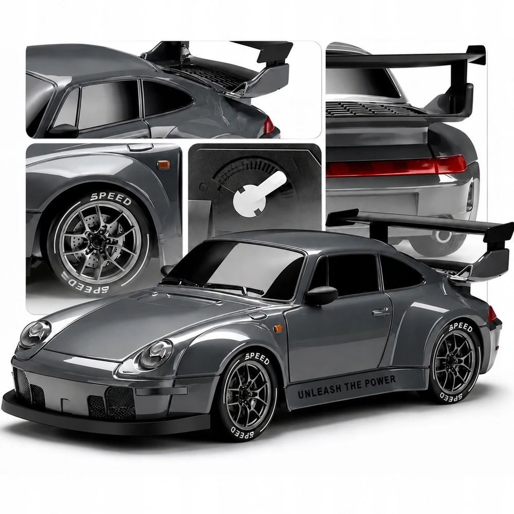 Renew Force RC AUTOMOBILIŲ NUOTOLINIO KONTROLĖ DRIFFT CAR 4x4 + KŪGINIAI 8xPAdangos