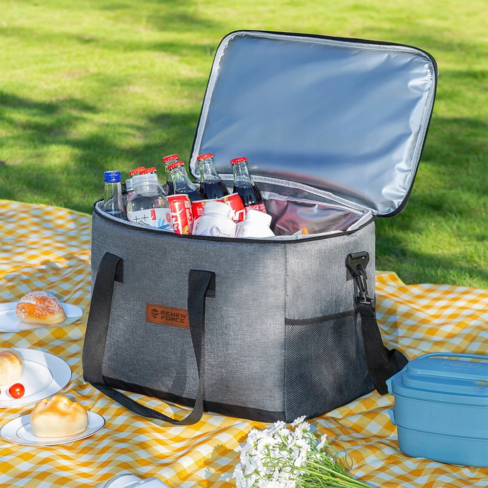 Renew Force THERMAL BAG Beach PICNIC Travel Tourist XXL +2x NEMOKAMAS Įdėklas