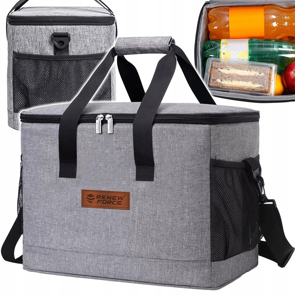 Renew Force THERMAL BAG Beach PICNIC Travel Tourist XXL +2x NEMOKAMAS Įdėklas