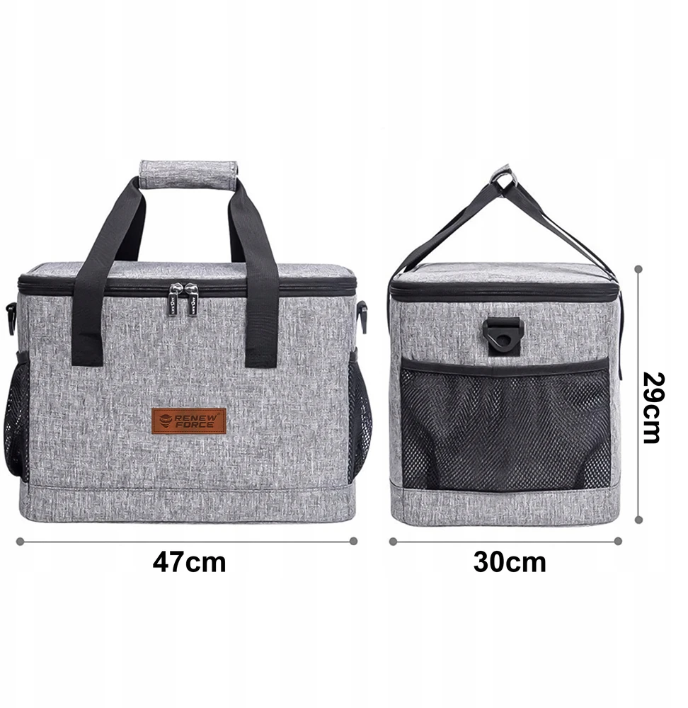 Renew Force THERMAL BAG Beach PICNIC Travel Tourist XXL +2x NEMOKAMAS Įdėklas