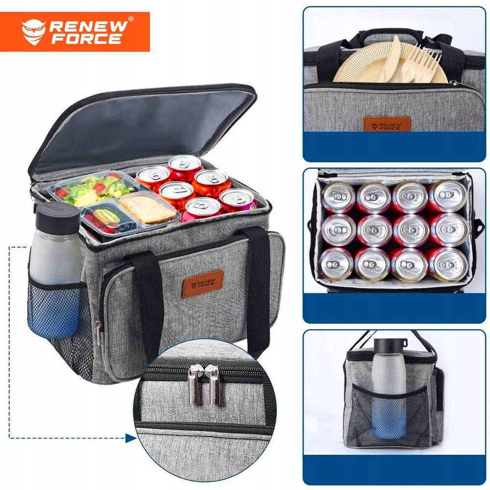 Renew Force THERMAL PICNIC BEACH BAG 29L Travel Tourist 2 NEMOKAMAI Įdėklai