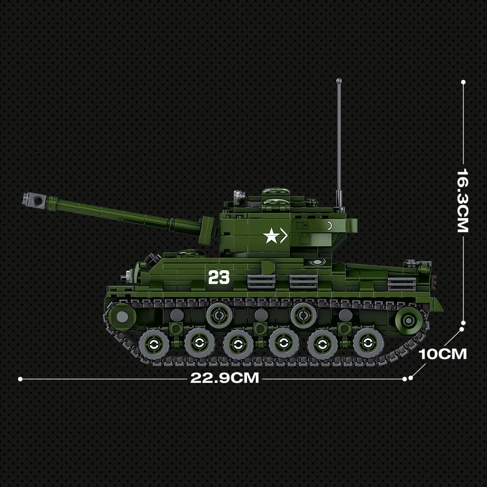 Reobrix Sherman M4a3e8 Tanko konstruktorius (836 det.)
