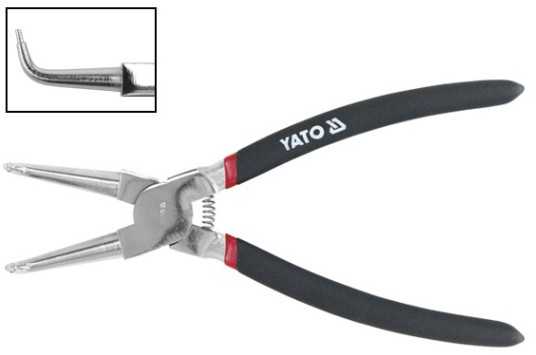 YATO VIENO žiedo replės 200 mm VIDINIS lenkimas 2147