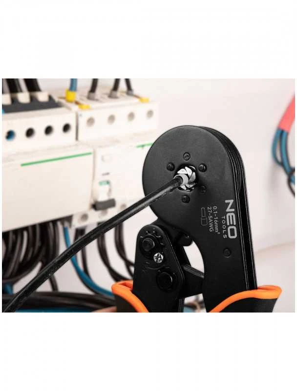 Replės NEO 01-548 Vielos įvorėms užveržti, 0.1-16 mm²