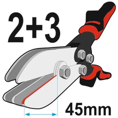 Yato vamzdžių sujungimo replės YT-22380, 260 mm, 5 ašmenys
