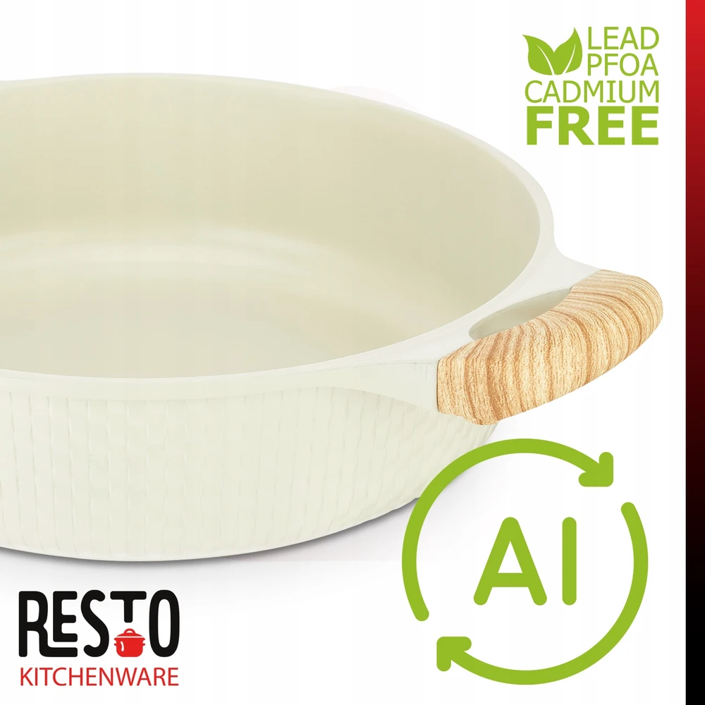 RESTO RAN ORO ATSPARUS ILDAS 28CM INDUKCINIS ALIUMININIS 4.1L DANGIS