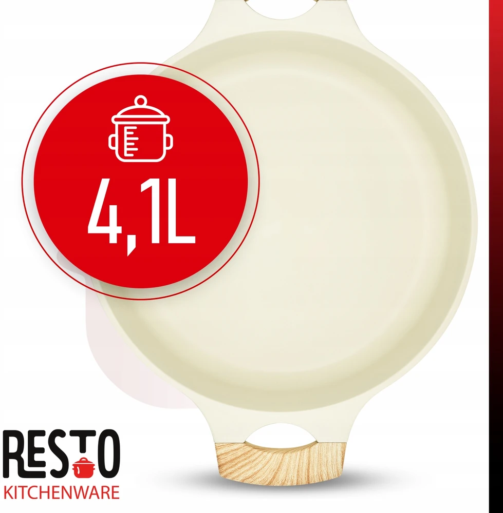 RESTO RAN ORO ATSPARUS ILDAS 28CM INDUKCINIS ALIUMININIS 4.1L DANGIS
