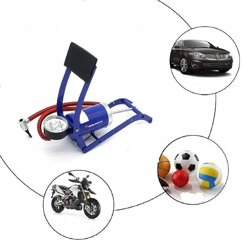 Retoo AUTOMOBILIŲ DVIRAČIO SIURBLAS, MONTUAMAS PĖJOJE, GRINDŲ stūmoklinis MANOMETRAS + FUNKCIJA