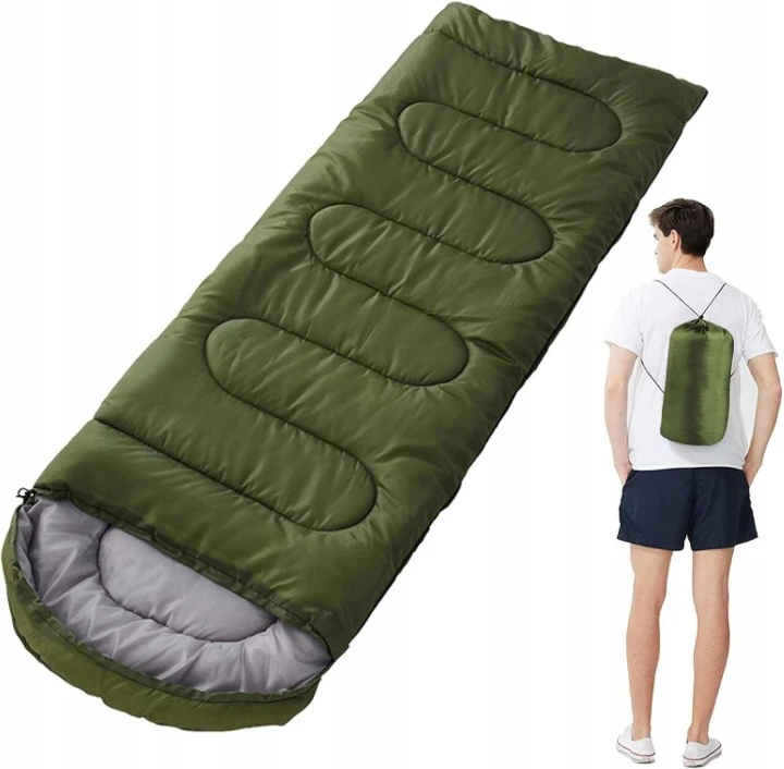 Retoo MUMMY TOURIST miegmaišis šiltas CAMO 210x75cm SKILĖ SU gobtuvu su dangteliu