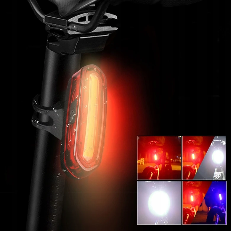 Retoo Lampka LED dviračio žibintas, priekinis, 1800 liumenų, stiprus + galinis -s103
